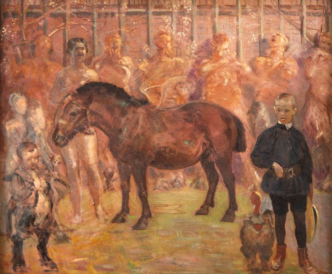 Pegaz – portret Rafała, ok. 1902 olej na sklejce własność prywatna