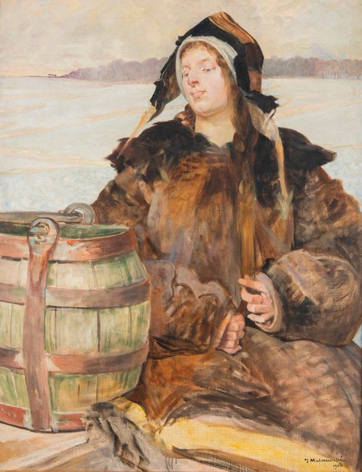 Zatruta studnia, 1906 olej na płótnie Muzeum Narodowe w Poznaniu