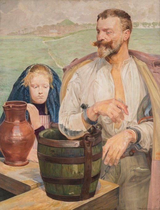 Zatruta studnia, 1905 olej na płótnie Muzeum Narodowe w Poznaniu