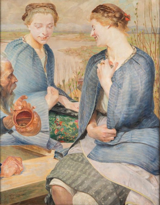 Zatruta studnia, 1905 olej na płótnie Muzeum Narodowe w Poznaniu