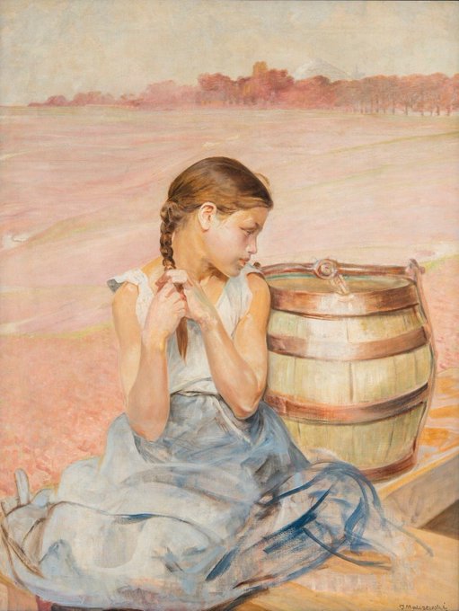 Zatruta studnia, 1906 olej na płótnie Muzeum Narodowe w Poznaniu