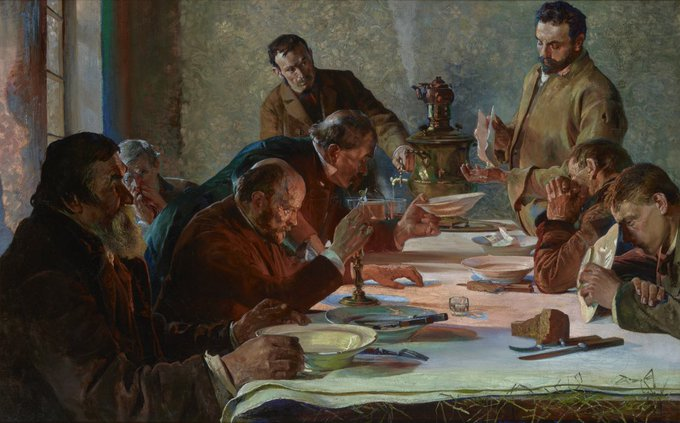 Wigilia na Syberii, 1892 olej na płótnie Muzeum Narodowe w Krakowie