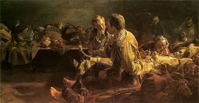 Śmierć na etapie, 1891 olej na płótnie Muzeum Narodowe w Poznaniu