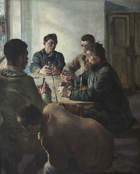 Szypry / Wygnańcy / Wieczerza wygnańców, 1893 olej na płótnie Muzeum Śląskie w Katowicach