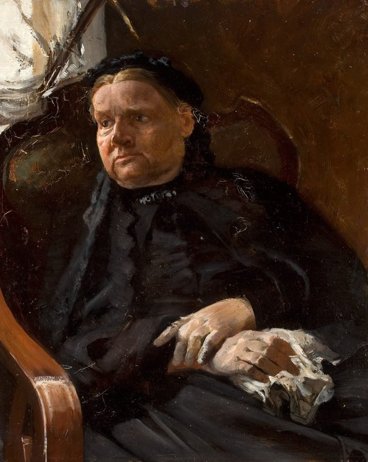 Portret matki, ok. 1880 olej na tekturze Muzeum Narodowe w Warszawie